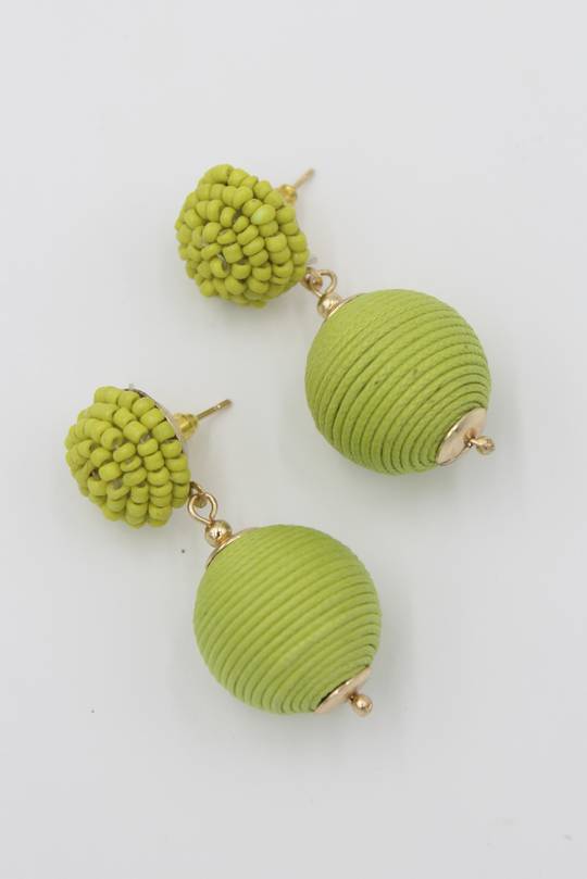 Lime Bauble Earrings